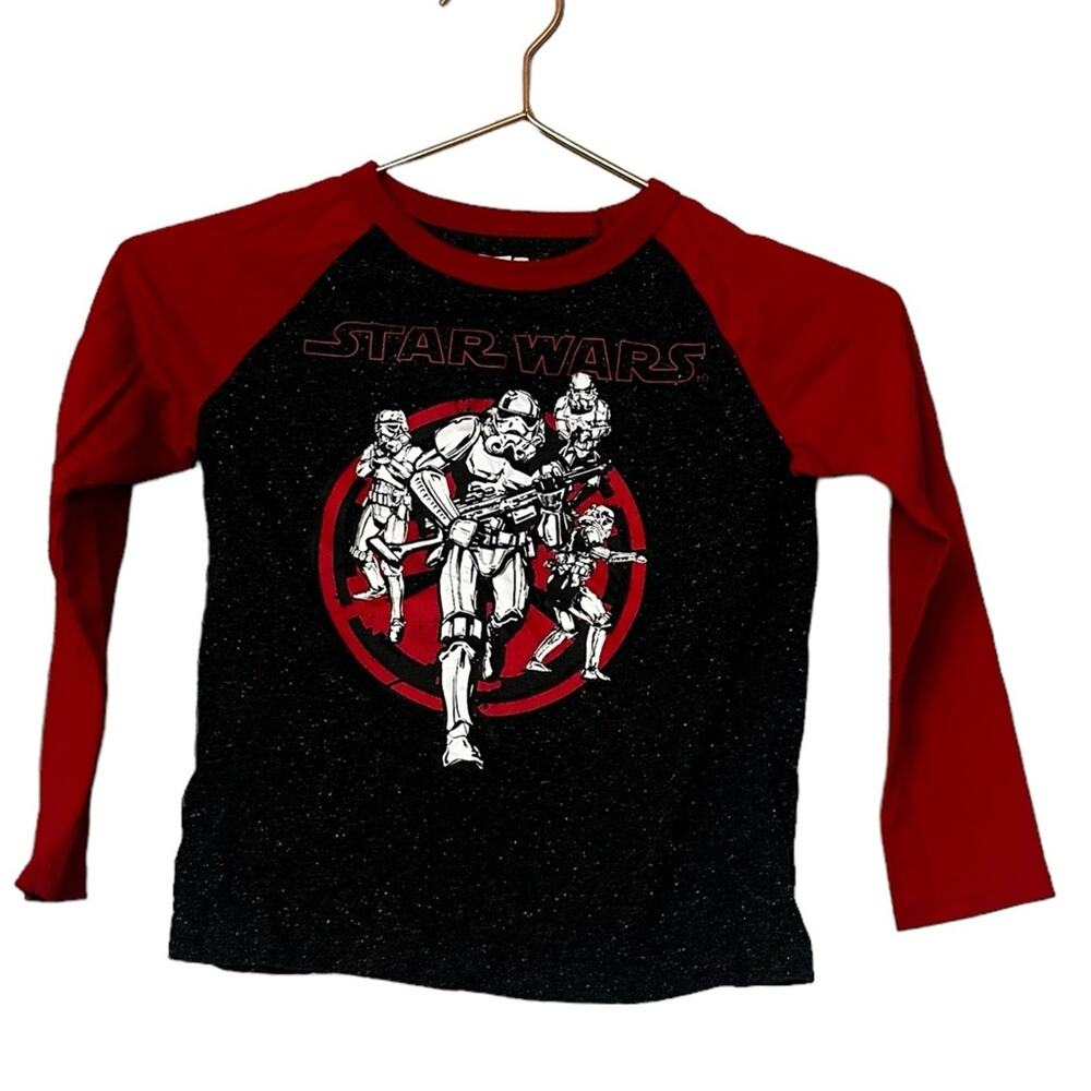 Star Wars Disney Stormtrooper Boy’s Long Sleeve Tee Shirt Top Size XS